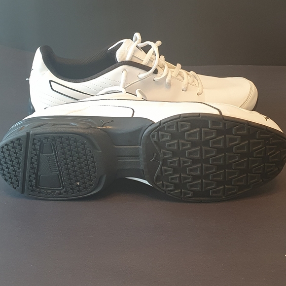Puma Men White W/ Black Trim 11.5 - Picture 5 of 6
